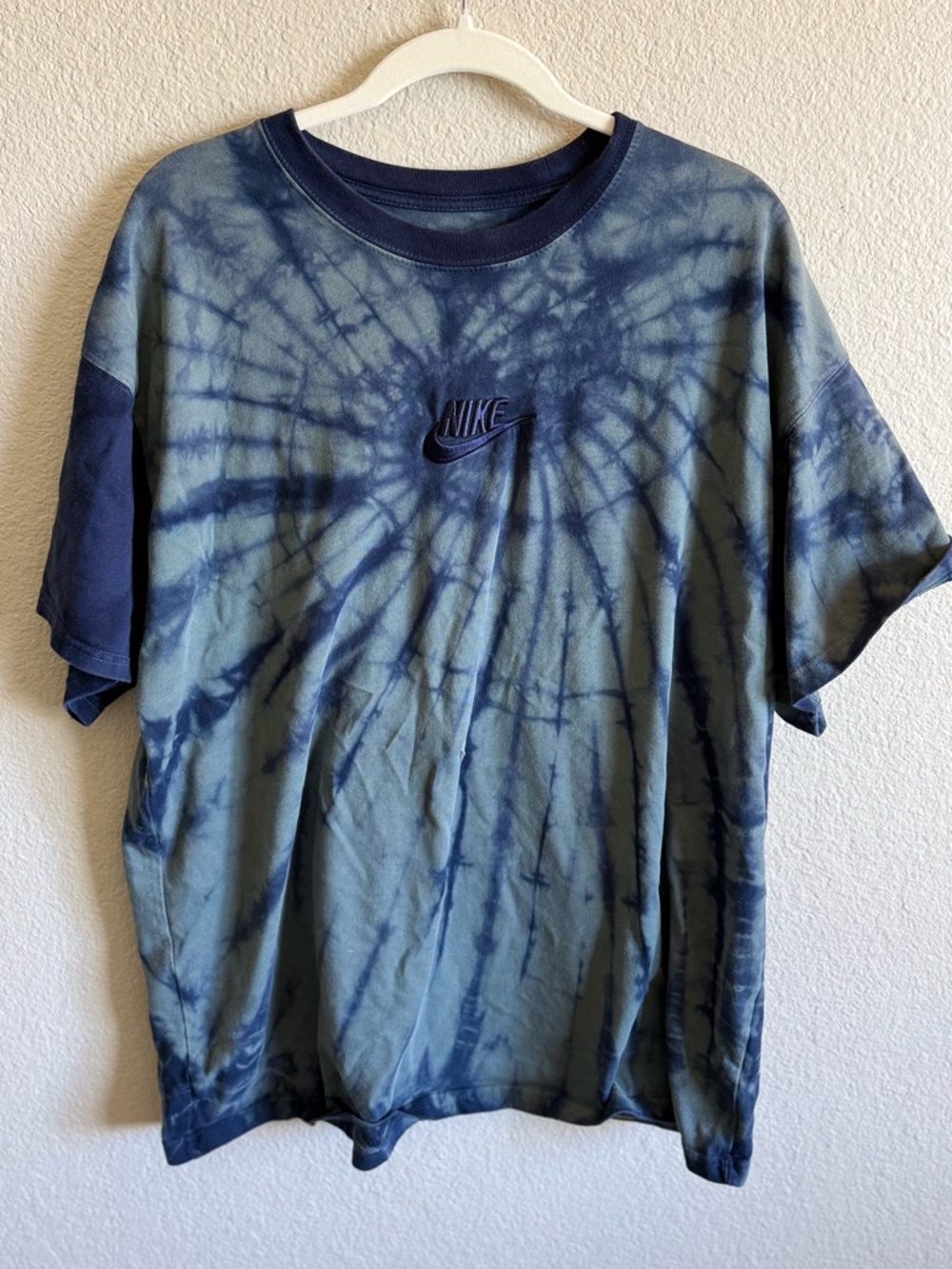Nike Sportswear Max 90 Tie Dye T-Shirt in Hasta/Obsidian XL Blue Streetwear